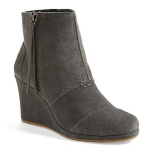 TOMS Desert Platform Wedge Bootie